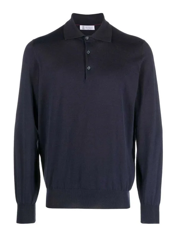 Brunello Cucinelli Polo - Bleu - Bleu - Homme | M29800135CW425