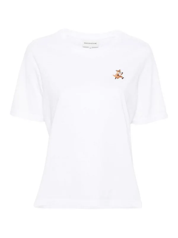 Maison Kitsuné T-Shirt - Blanc - Blanc - Femme | MW00119KJ0008P100