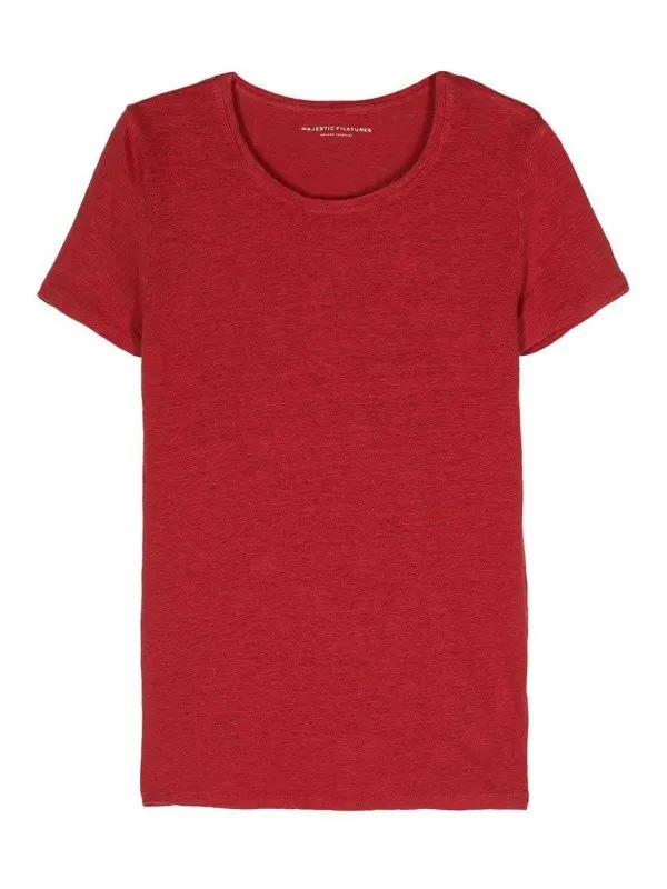 Majestic Filatures T-Shirt - Rouge - Rouge | MGD011FTS162COLROND077