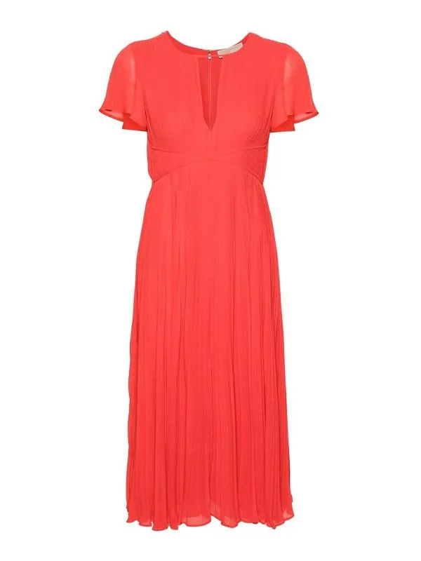 Michael Michael Kors Robe Au Genou - Rouge - Rouge | MS481P77R3623