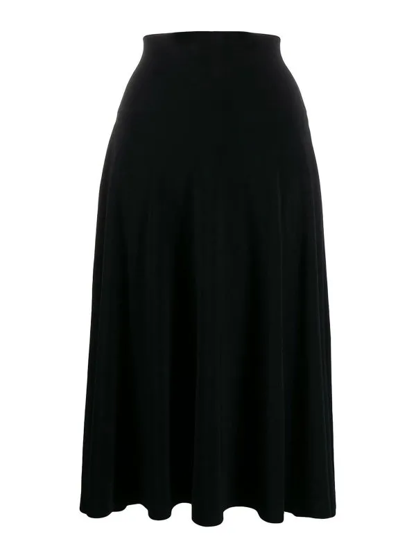 Norma Kamali Jupe Midi - Noir - Noir - Femme | KK329SPL014001