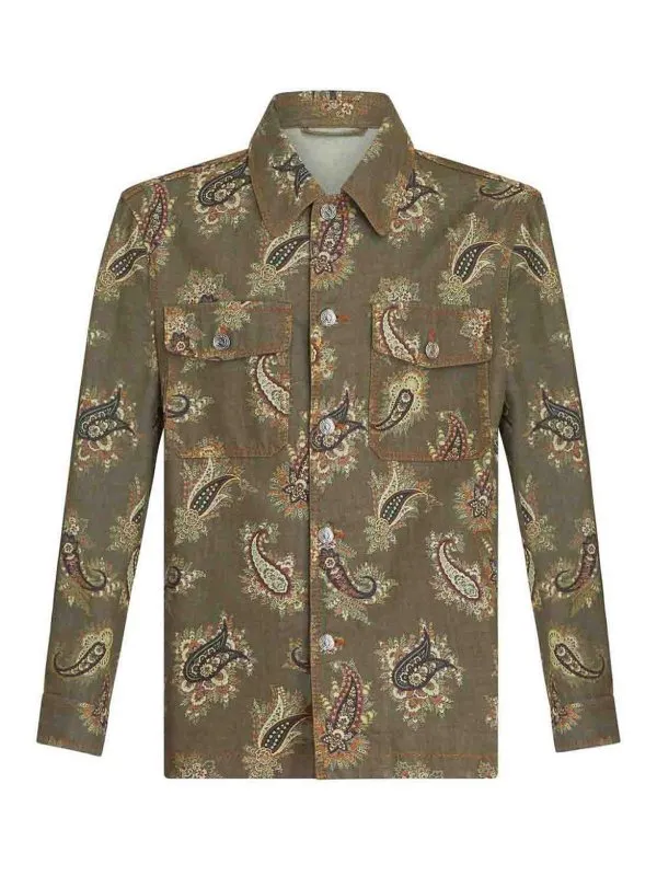Etro Chemise - Vert - Vert - Homme | MRBA0023AD209S9890