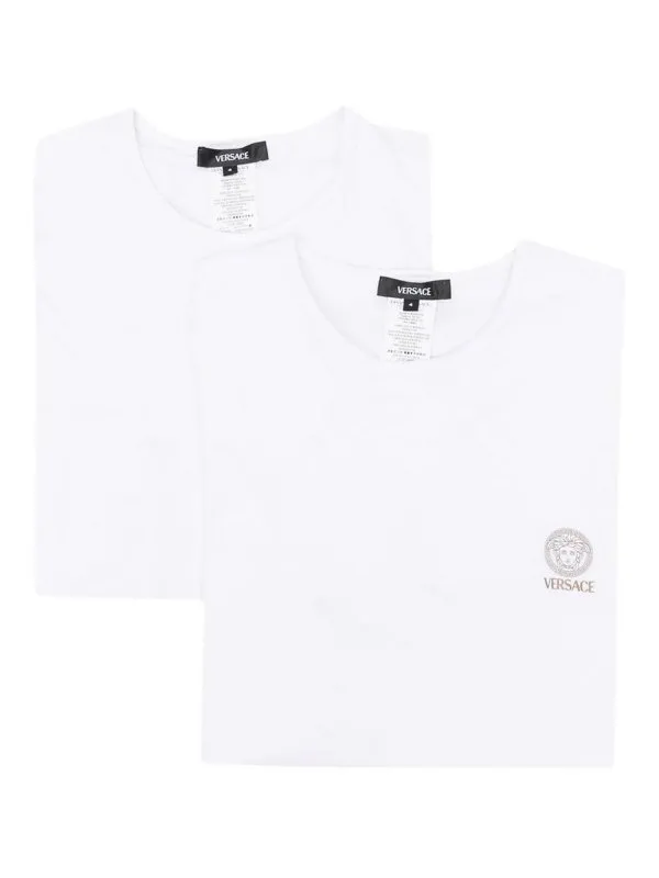 Versace T-Shirt - Blanc - Blanc - Homme | AU101931A10011A1001
