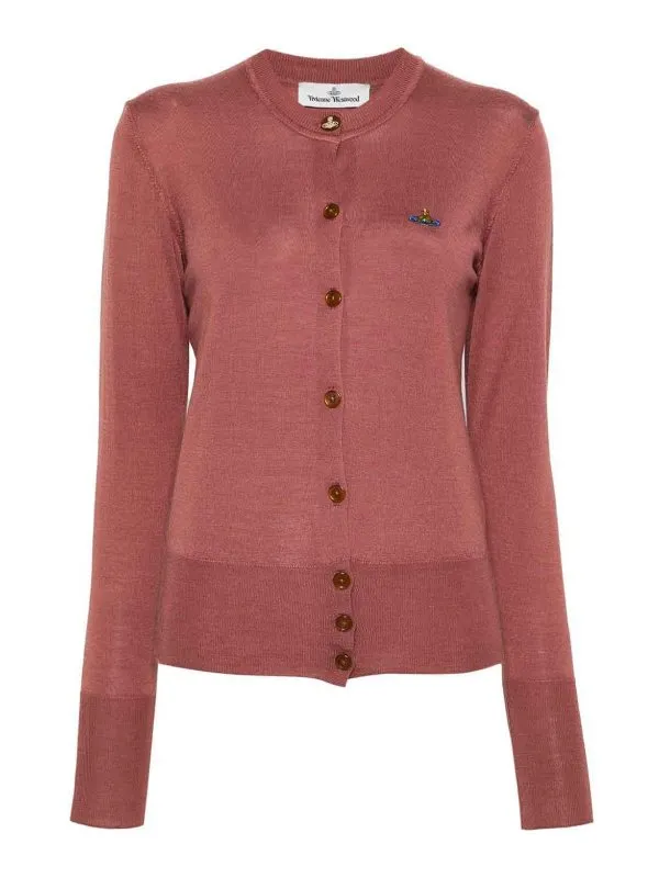 Vivienne Westwood Cardigan - Rouge Brun - Femme | 1803002PY001AH409