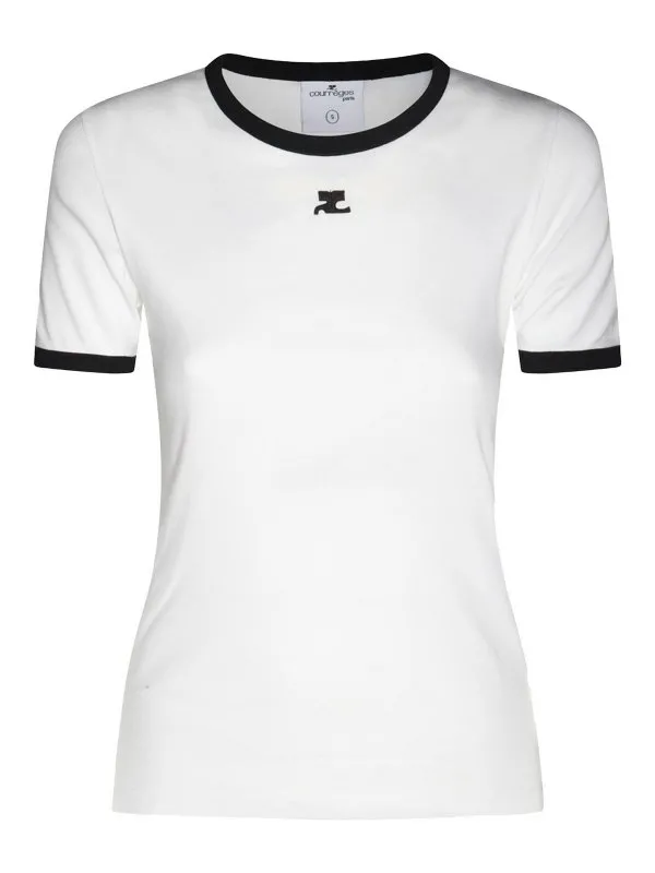 Courreges T-Shirt - Blanc - Blanc - Femme | VESJTS017JS00700098