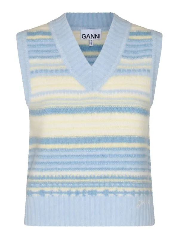 Ganni Cardigan - Bleu - Bleu - Femme | K2258271 | thebs.com