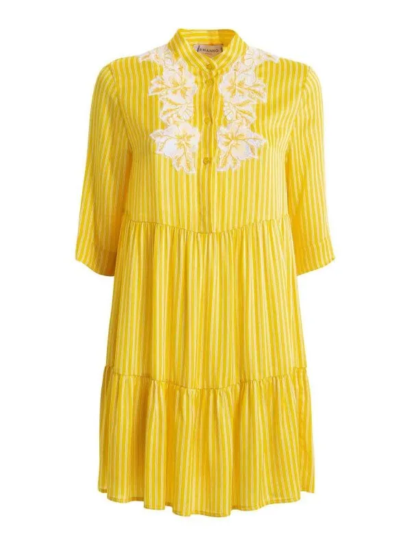 Ermanno Scervino Robe Au Genou - Jaune - Jaune | D44EQ023APEB6MF435