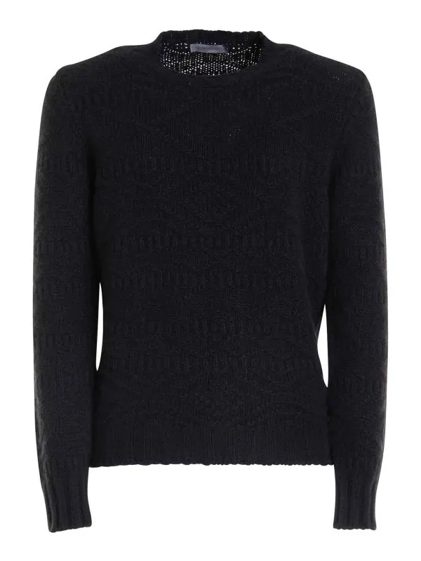 Corneliani Pull Col Rond - Noir - Noir - Homme | 92M5463825105020