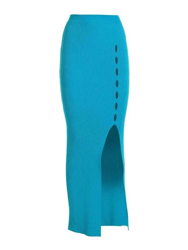 Roberto Cavalli Jupe Midi - Bleu Clair - Femme | RKM301MG01104048