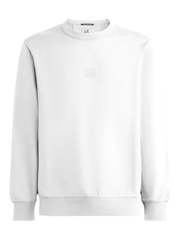 C.P. Company Pull Col Rond - Blanc - Blanc | 16CLSS230A006452W101