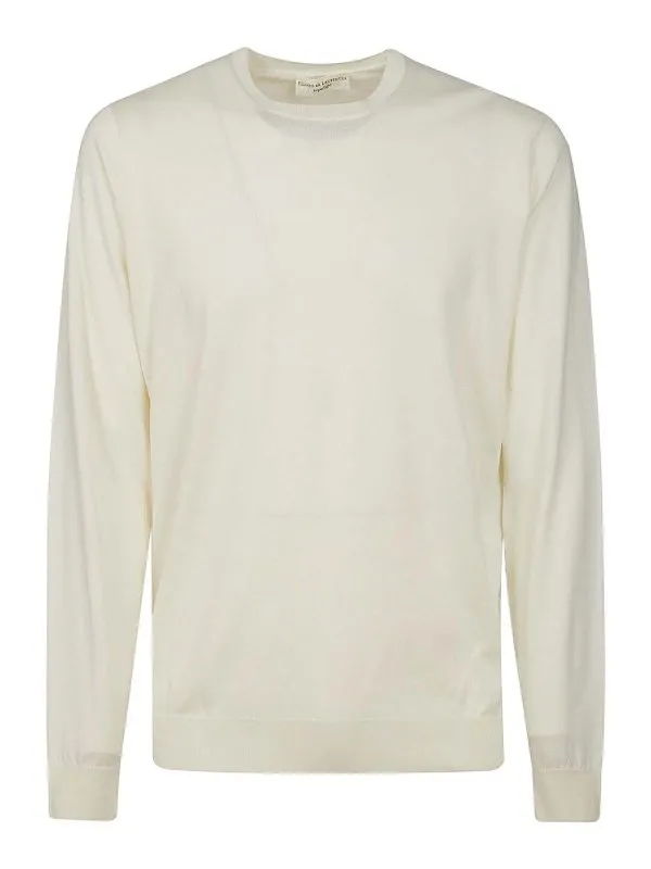 Filippo De Laurentiis Pull Col Rond - Blanc - Blanc | GC1MLSU18R020