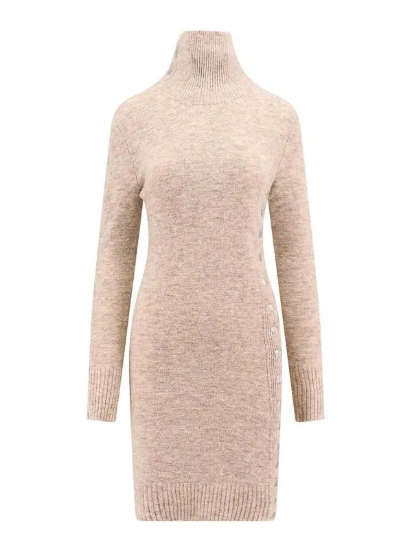 Isabel Marant Robe Au Genou - Beige - Beige | RO0293FAA4L06I90BE