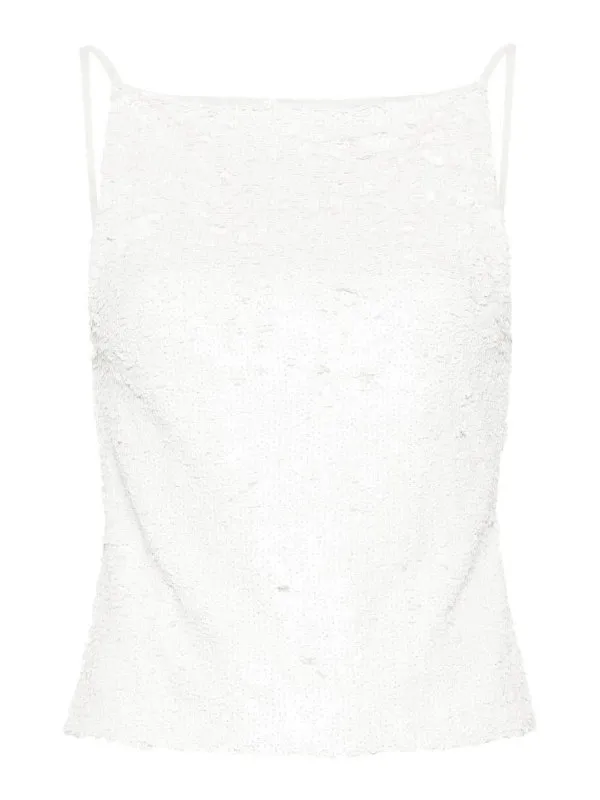P.A.R.O.S.H. Top - Blanc - Blanc - Femme | D300810GARBO24002