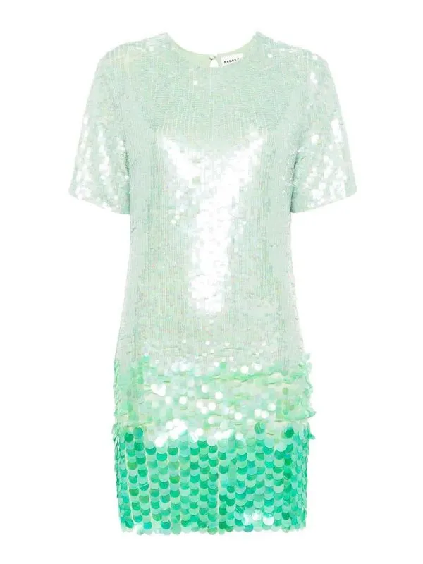 P.A.R.O.S.H. Robe Courte - Vert - Vert - Femme | D721891GIGI065