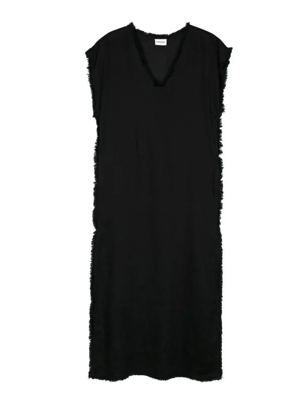 P.A.R.O.S.H. Robe Au Genou - Noir - Noir | D721930BEACH24013