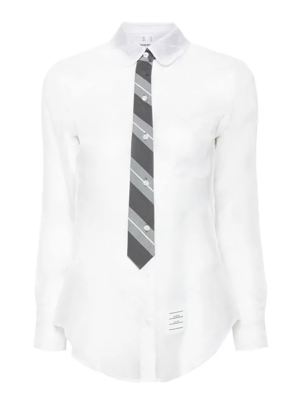 Thom Browne Chemise - Blanc - Blanc - Femme | FLL117C05762100