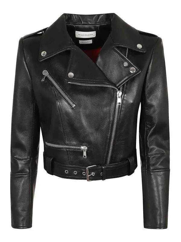Alexander Mcqueen Blouson En Cuir - Noir - Noir | 668451Q5AK81000