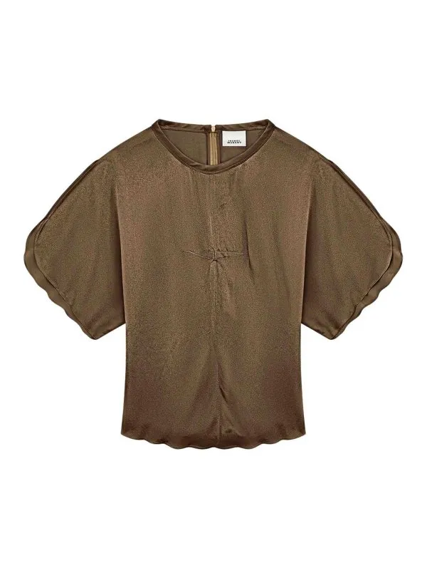 Isabel Marant Blouse - Bronze - Bronze - Femme | HT0568FAC1J04I50BZ