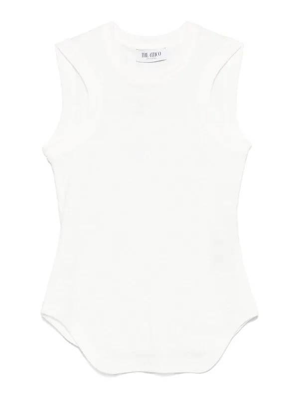 The Attico Top - Blanc - Blanc - Femme | 250WCN00003001