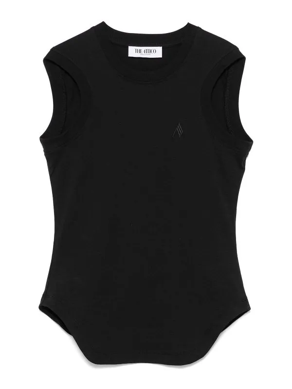 The Attico Top - Noir - Noir - Femme | 250WCN00003100