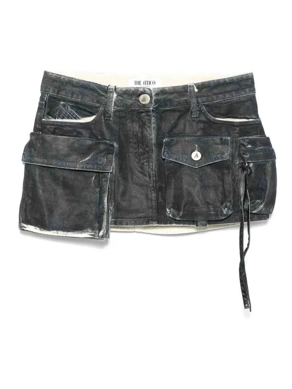 The Attico Mini Jupe - Bleu Foncé - Bleu Foncé | 250WCR00136184