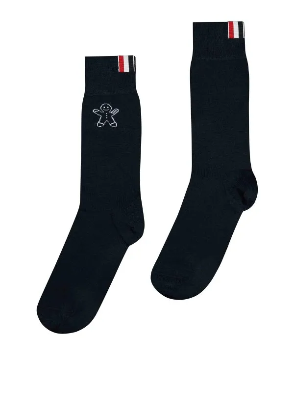 Thom Browne Chaussettes - Bleu Foncé - Femme | FAS221AY3012415