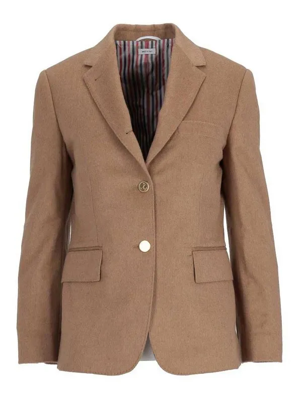 Thom Browne Manteau Au Genou - Camel - Camel | FBC637AF0811275