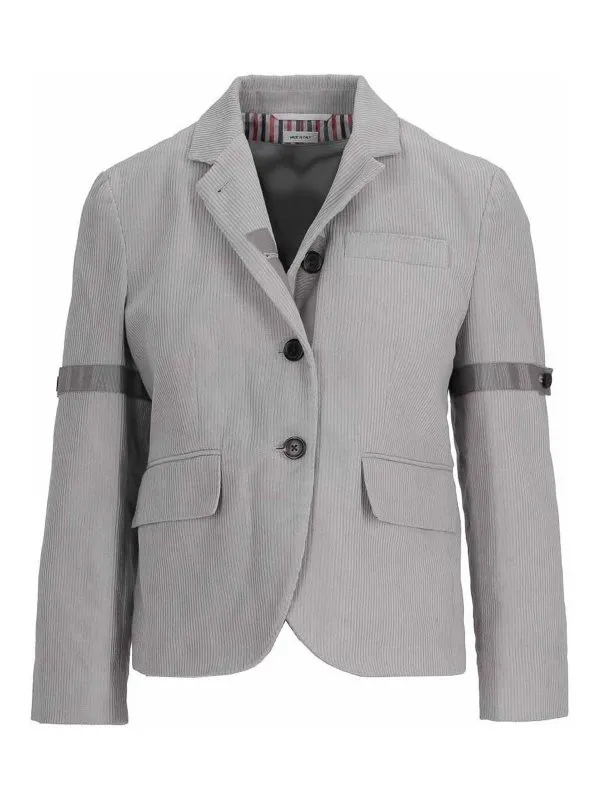 Thom Browne Manteau Au Genou - Gris - Gris | FBC812OF022055