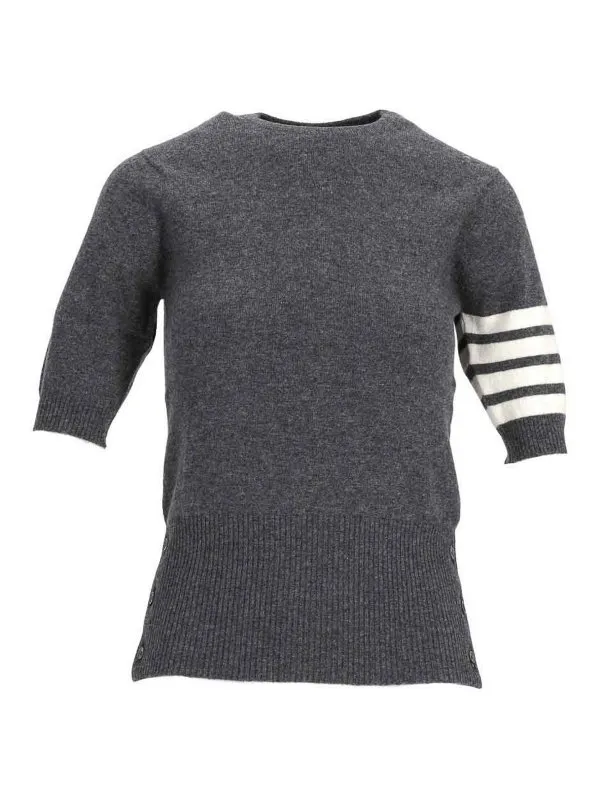 Thom Browne Pull Col Rond - Gris - Gris - Femme | FKA108A00011035