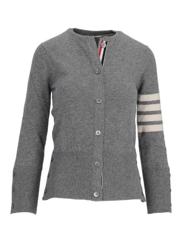Thom Browne Cardigan - Gris - Gris - Femme | FKC002A00011055