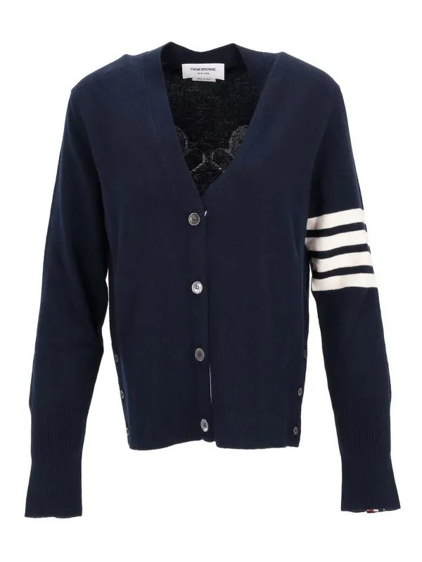 Thom Browne Cardigan - Bleu Foncé - Bleu Foncé | FKC618AY1029415