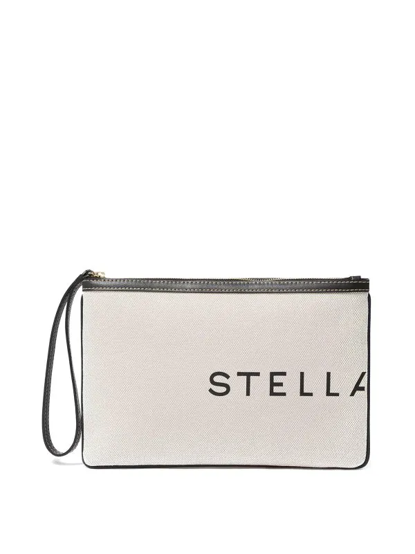 Stella Mccartney Pochette - Beige Clair - Blanc | 7P0078WP02219043