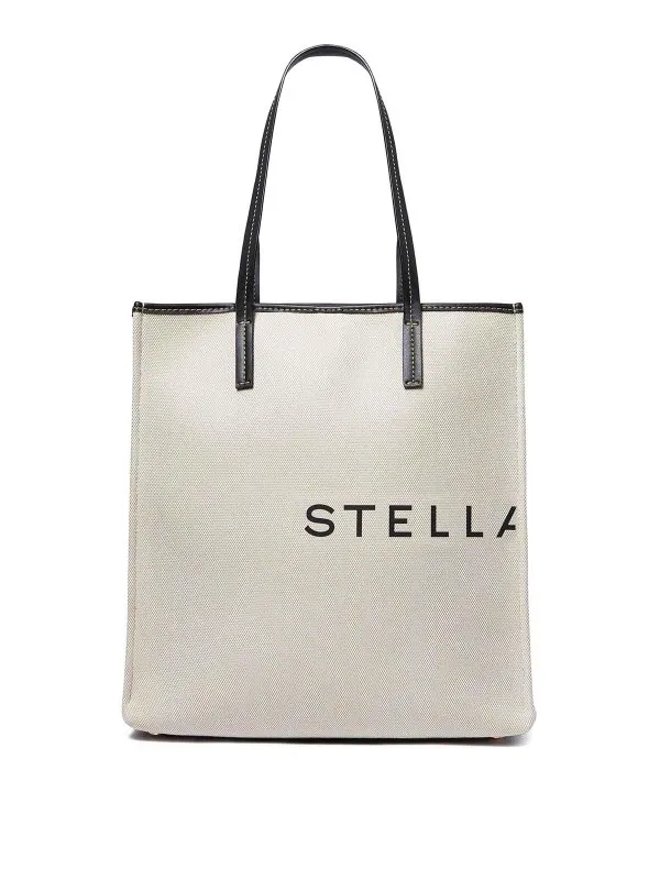 Stella Mccartney Sac Cabas - Beige Clair - Blanc | 7B0133WP02219043