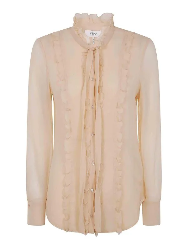 Chloe' Chemise - Couleur Chair - Couleur Chair | CH25SHT07124291