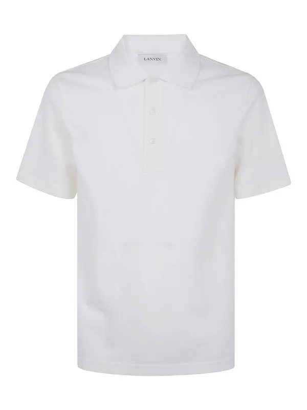 Lanvin Polo - Blanc - Blanc - Homme | RMPL0111J011P2501