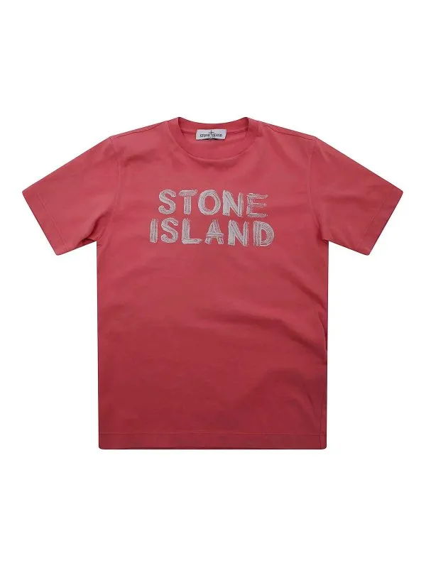 Stone Island Junior T-Shirt - Rouge | K1S162100010S0125V0089