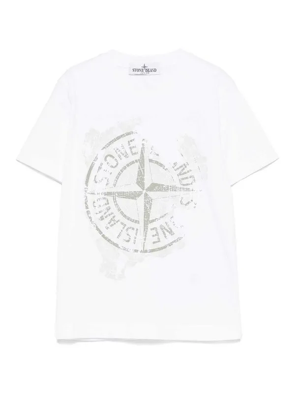 Stone Island Junior T-Shirt - Blanc | K1S162100010S0128V0001