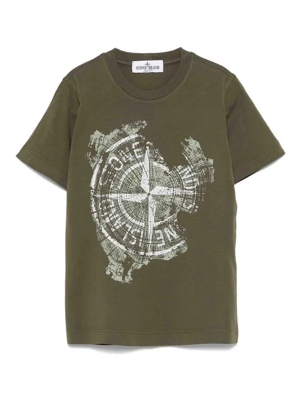 Stone Island Junior T-Shirt - Vert - Vert | K1S162100010S0128V0054