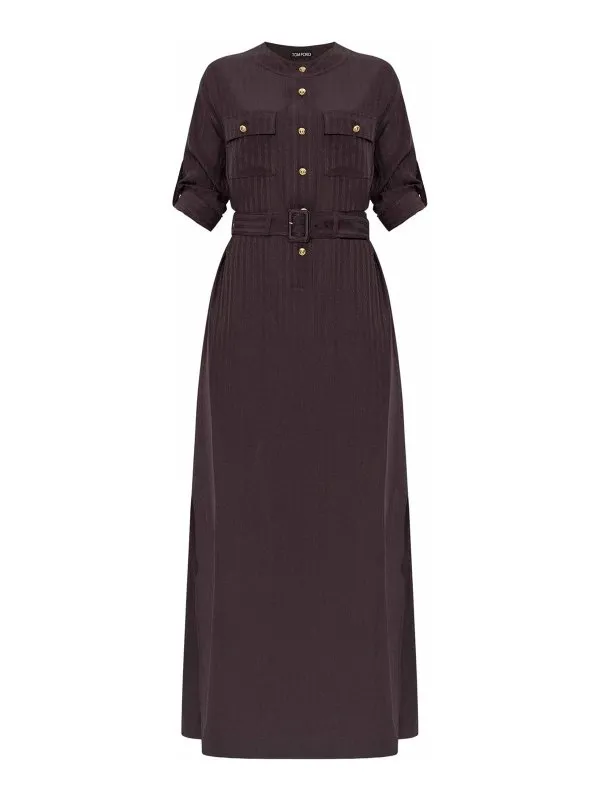 Tom Ford Robe Au Genou - Marron - Marron | AB3427FAX1311KB922