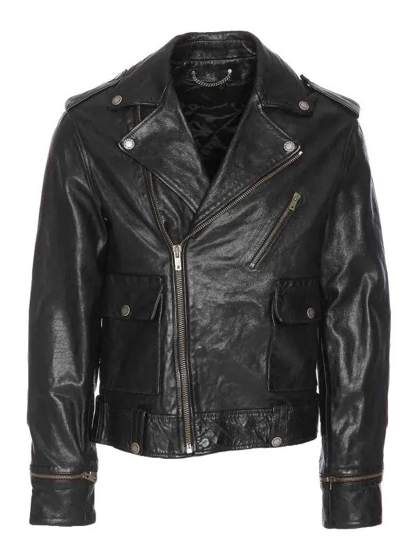 Golden Goose Blouson En Cuir - Noir - Noir | GMP02258P00119590100