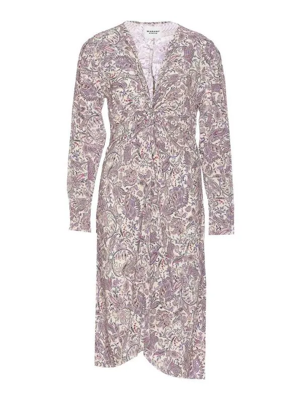Isabel Marant Etoile Robe Au Genou - Violet | RO0726FAC1J02EECPE