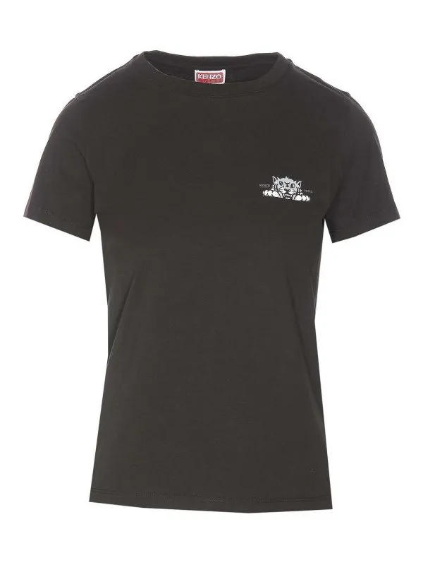 Kenzo T-Shirt - Noir - Noir - Femme | FF52TS1694SO99J