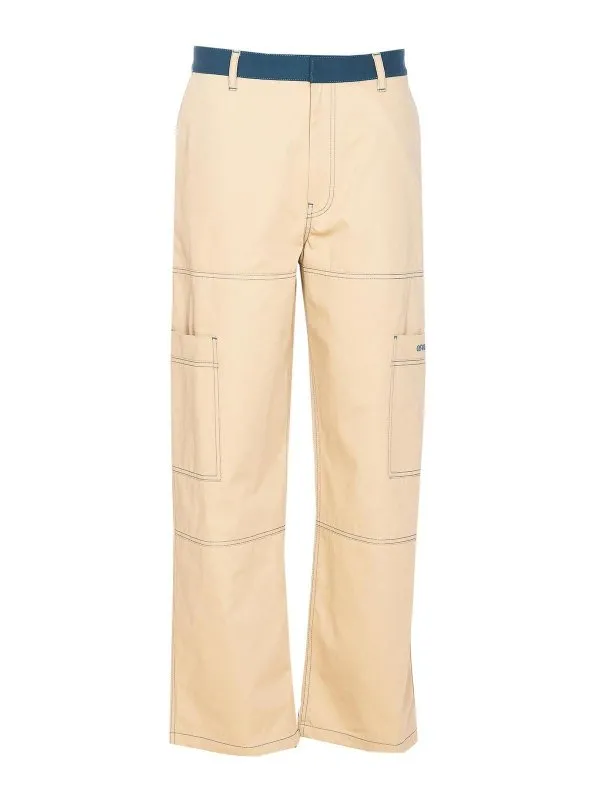 Off-White Pantalons Décontractés - Beige | OMCF047S25FAB0016157