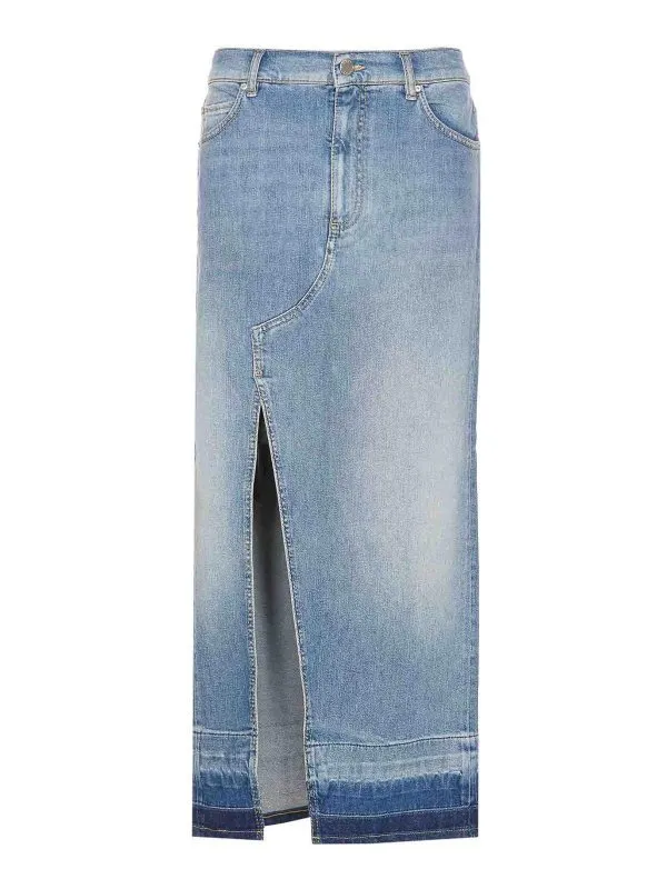 Pinko Jupe Midi - Foncé Délavé - Foncé Délavé | 104628A2EAPJE