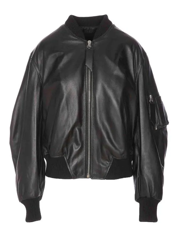The Attico Bomber - Noir - Noir - Femme | 250WCB00004LBT128AA100