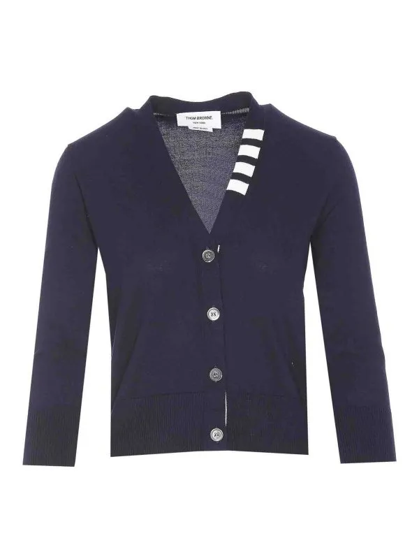 Thom Browne Cardigan - Bleu - Bleu - Femme | FKC631AY3036415