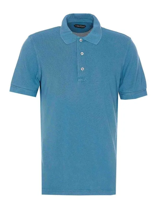 Tom Ford Polo - Bleu - Bleu - Homme | JPS011JMT009HB651