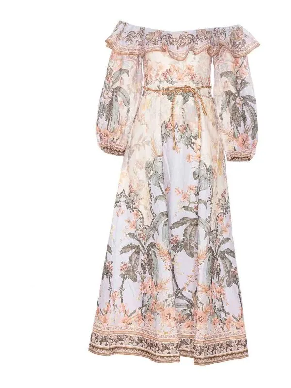 Zimmermann Robe Au Genou - Multicolore - Femme | 1718DRS251BUF