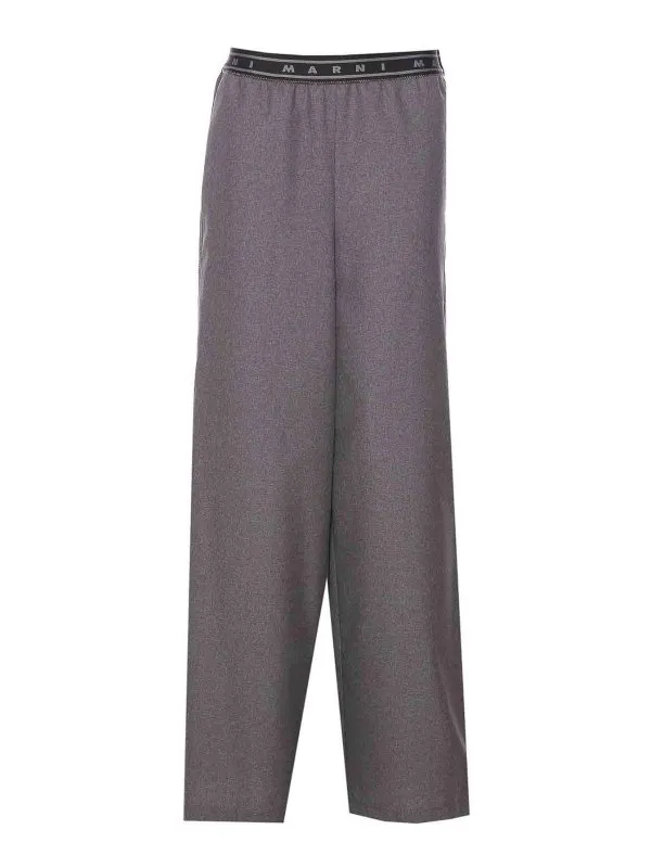 Marni Pantalons Décontractés - Gris | PAMA0546SUTW83900N60