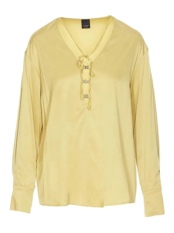 Pinko Pull Col Rond - Jaune - Jaune - Femme | 105014A2GDT09